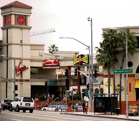 The traffic island where Pandora's Box once stood.