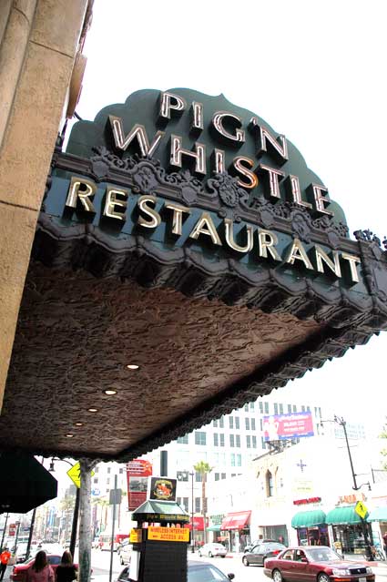 The Pig 'N Whistle on Hollywood Boulevard