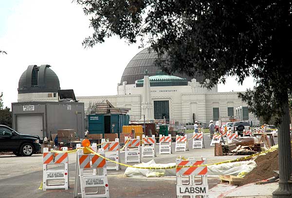 Construction at the Griffith Park Observatory