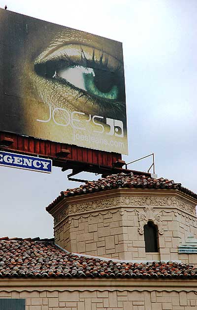 Eye billboard over the Sunset Strip