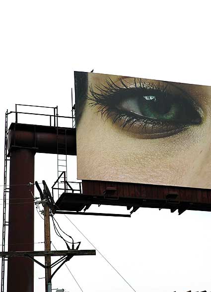 Eye billboard over the Sunset Strip