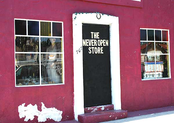 The Never Open Store, off Melrose Avenue