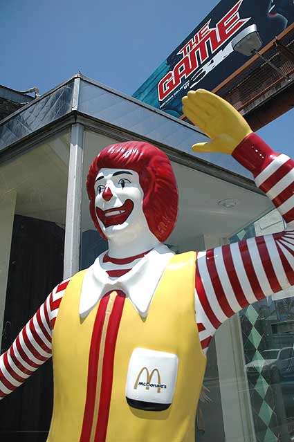 Ronald McDonald on Melrose Avenue, Los Angeles