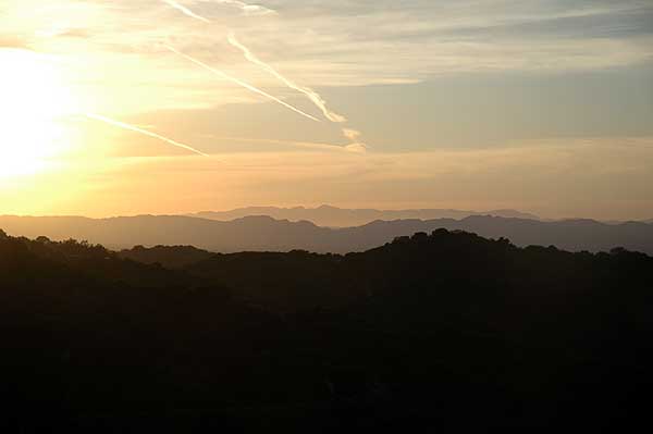 Mulholland Drive sunset...