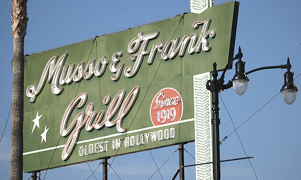 Musso and Frank, Hollywood Boulevard