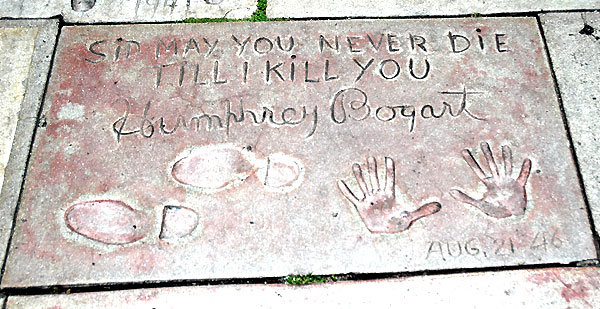 Footprints, Grauman's Chinese Theater, Bogart