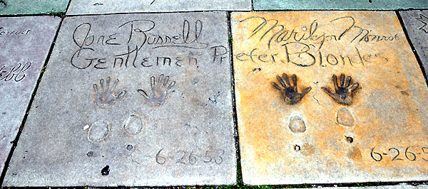 Footprints, Grauman's Chinese Theater, Monroe...