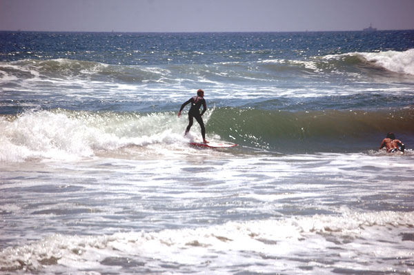 Surfing at Huntington Beach, Surf City, USA