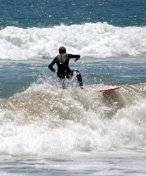 Surfing at Huntington Beach, Surf City, USA