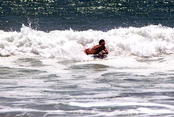 Surfing at Huntington Beach, Surf City, USA