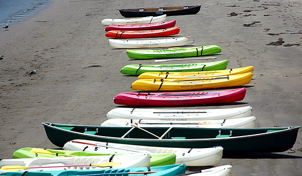 Boats, Cabrillo Beach in San Pedro, California 