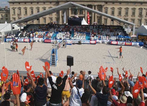 Beach volleyball in Paris -