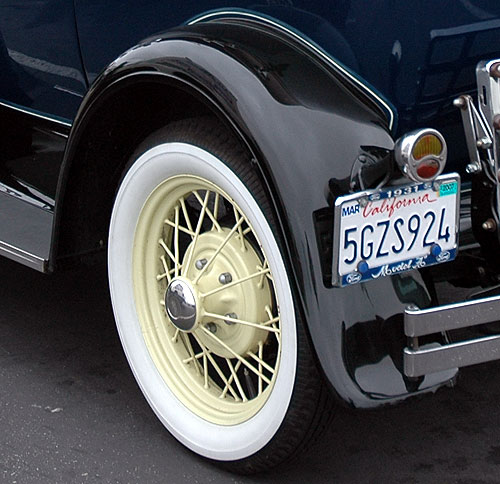 A restored 1931 Ford Model A 