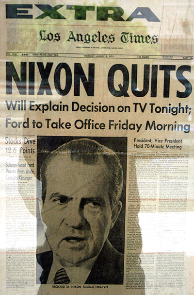 Nixon Quits - LA Times