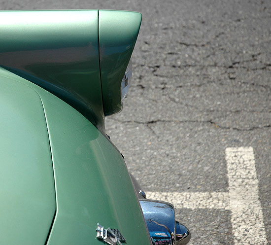 1955 Thunderbird parked on La Cienega Boulevard 