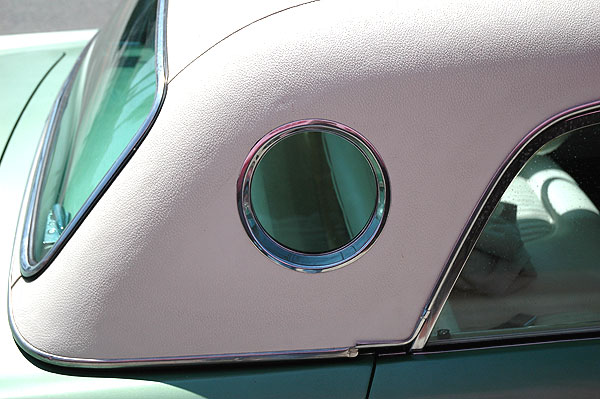 1955 Thunderbird parked on La Cienega Boulevard 