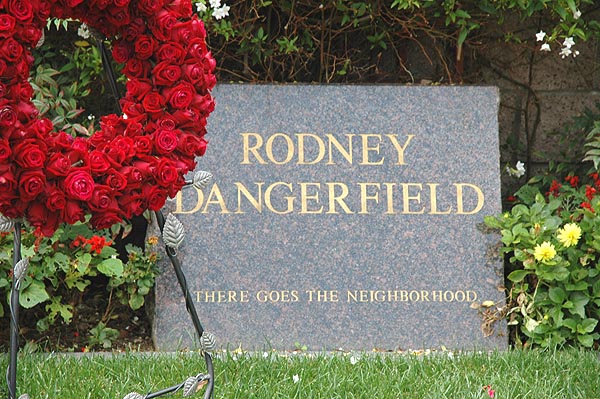 Rodney Dangerfield tombstone -