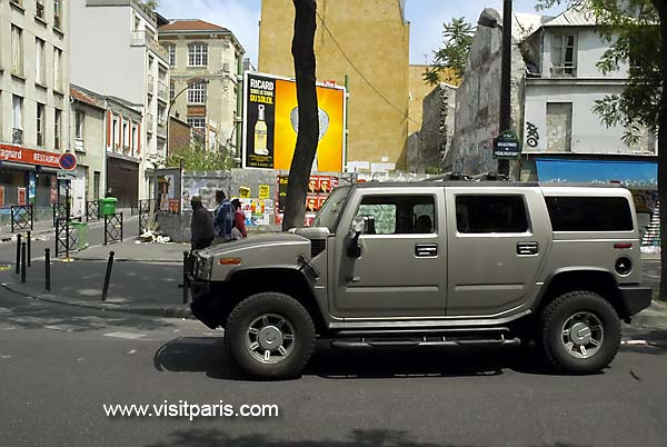 Hummer on the streets of Paris...