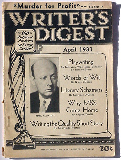 April 1931 issue of Writer's Digest...