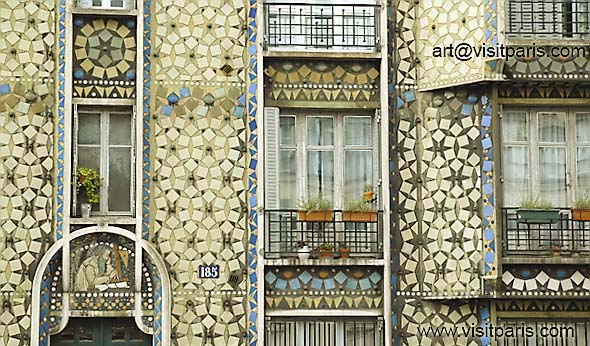 Amazing Paris tile work and mosaics ...