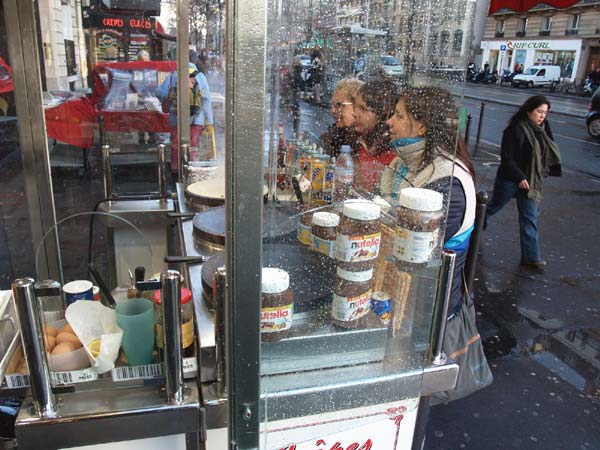 Paris crepe stand, February 16, 2006