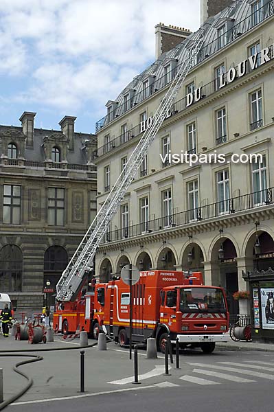 Hotel du Louvre fire, July 2005