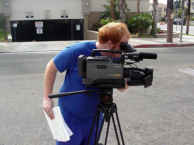 Filming in the Streets of Los Angeles 