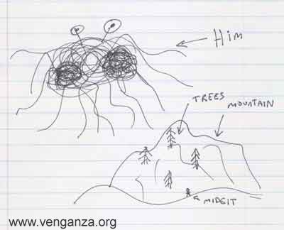 What the Flying Spaghetti Monster must look like..