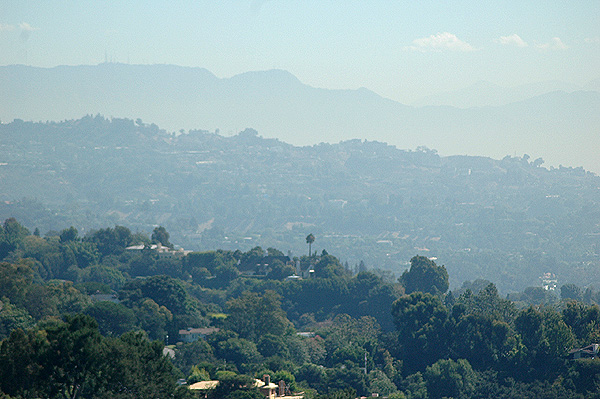 Three ranges of Hollywood Hills