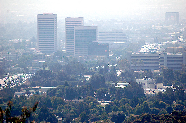 The 405 freeway in the haze...