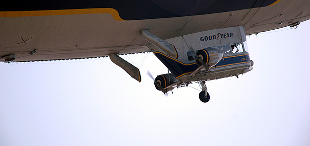 The Goodyear Blimp - departing this earth -