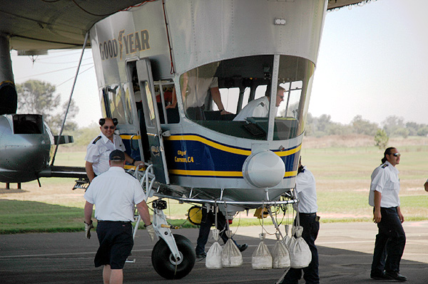 The Goodyear Blimp (ground crew)