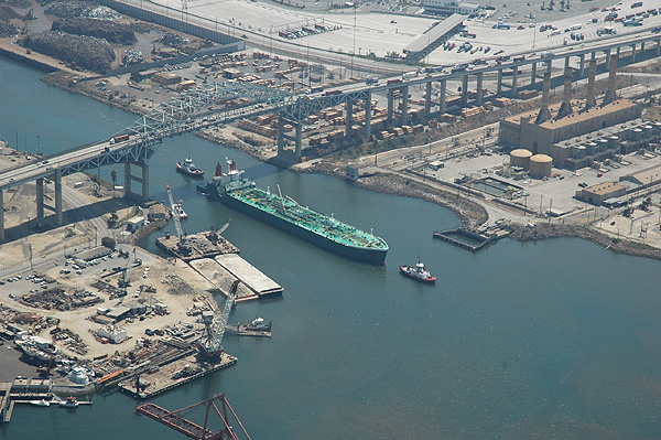Long Beach Shipping, Aerial View
