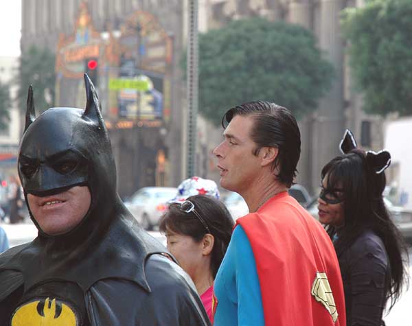 Superheroes on Hollywood Boulevard - 2005