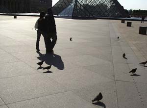 The desert of the Cour Napoleon, The Louvre, Paris