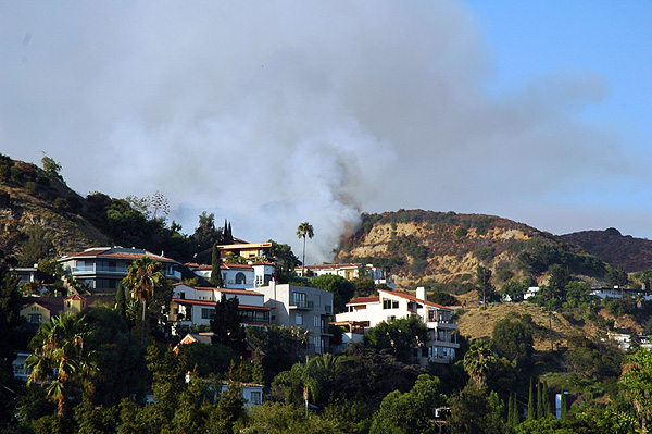 Nichols Canyon fire, August 9, 2005