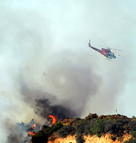 Nichols Canyon fire, August 9, 2005