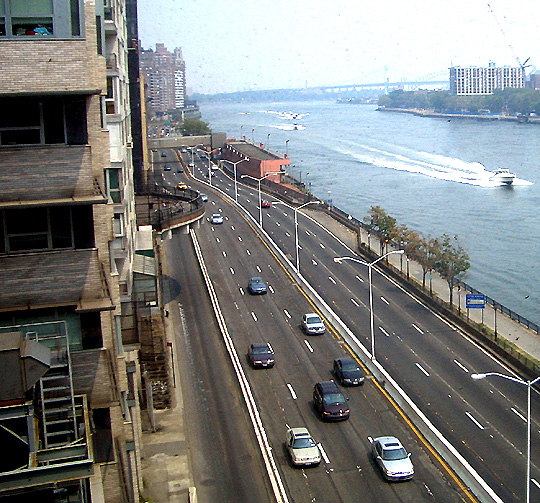 The East River, upper Manhattan  -