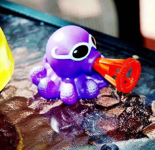 The octopus bubble toy...