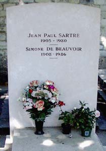 Sartre's grave...