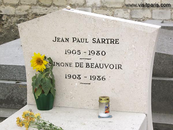 Sartre's gravestone in Paris...