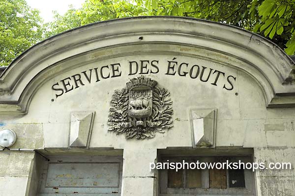 Paris: An old entrance to the sewers....