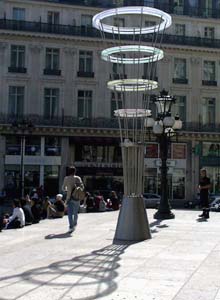 Paris Opera, steps with smoke rings...