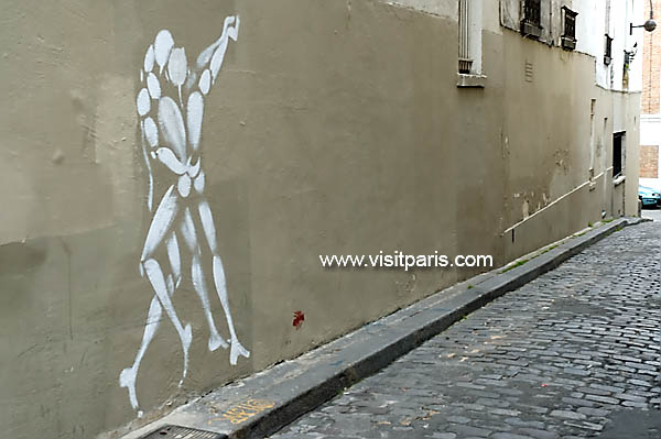 Paris street stencil...