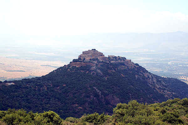 Nimrod fortress close to Mount Hermon