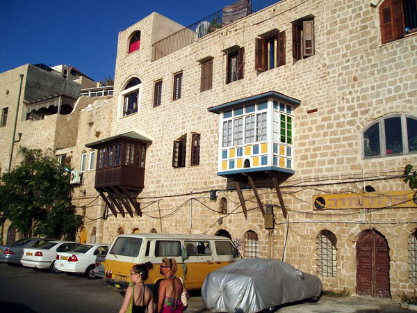 Refurbished buildings on Jaffa port -