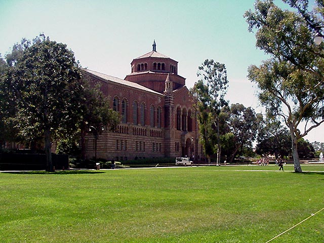 Powell Library on the UCLA campus ...