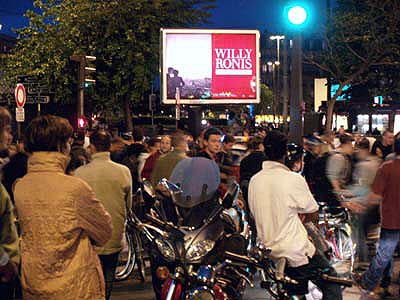 Friday night skaters in Paris...